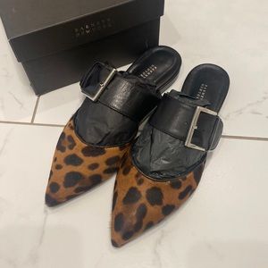 Barneys New York Cheetah Slides Size 36